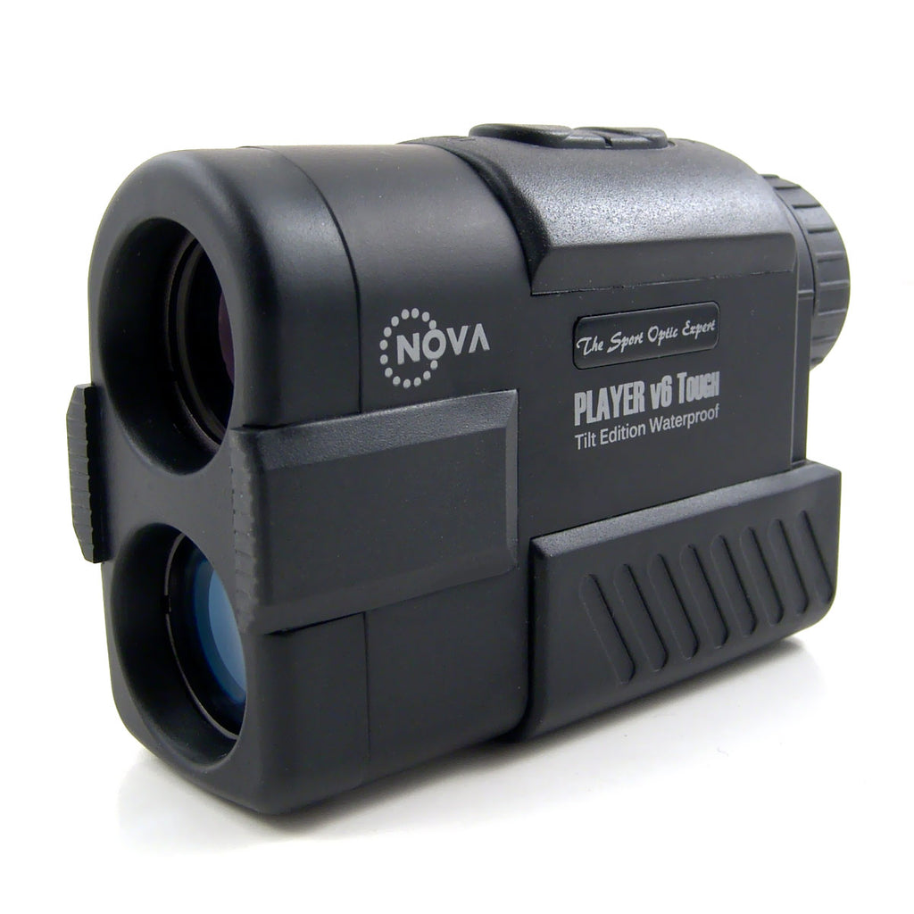 NovaOptik Laser Rangefinder with PinSeeker Slop Edition, Player V6 Tough, Black - novacaddy