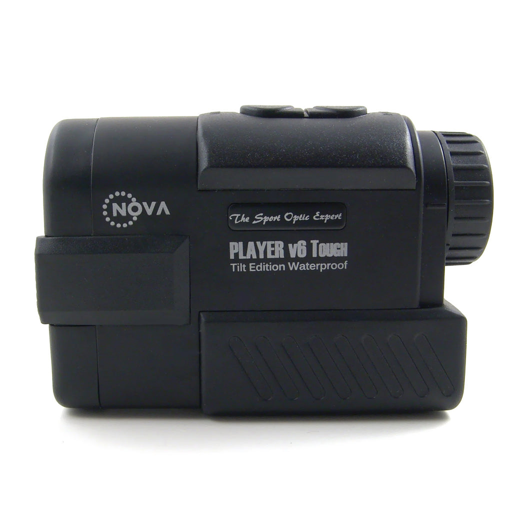 NovaOptik Laser Rangefinder with PinSeeker Slop Edition, Player V6 Tough, Black - novacaddy