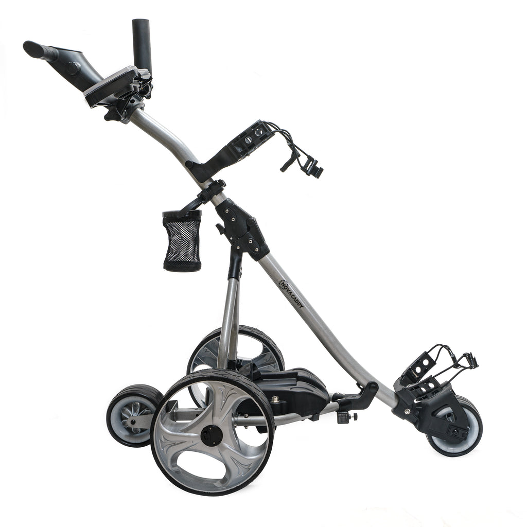 Silver S2R Remote Control Electric Golf Caddies Trolley Carts - novacaddy